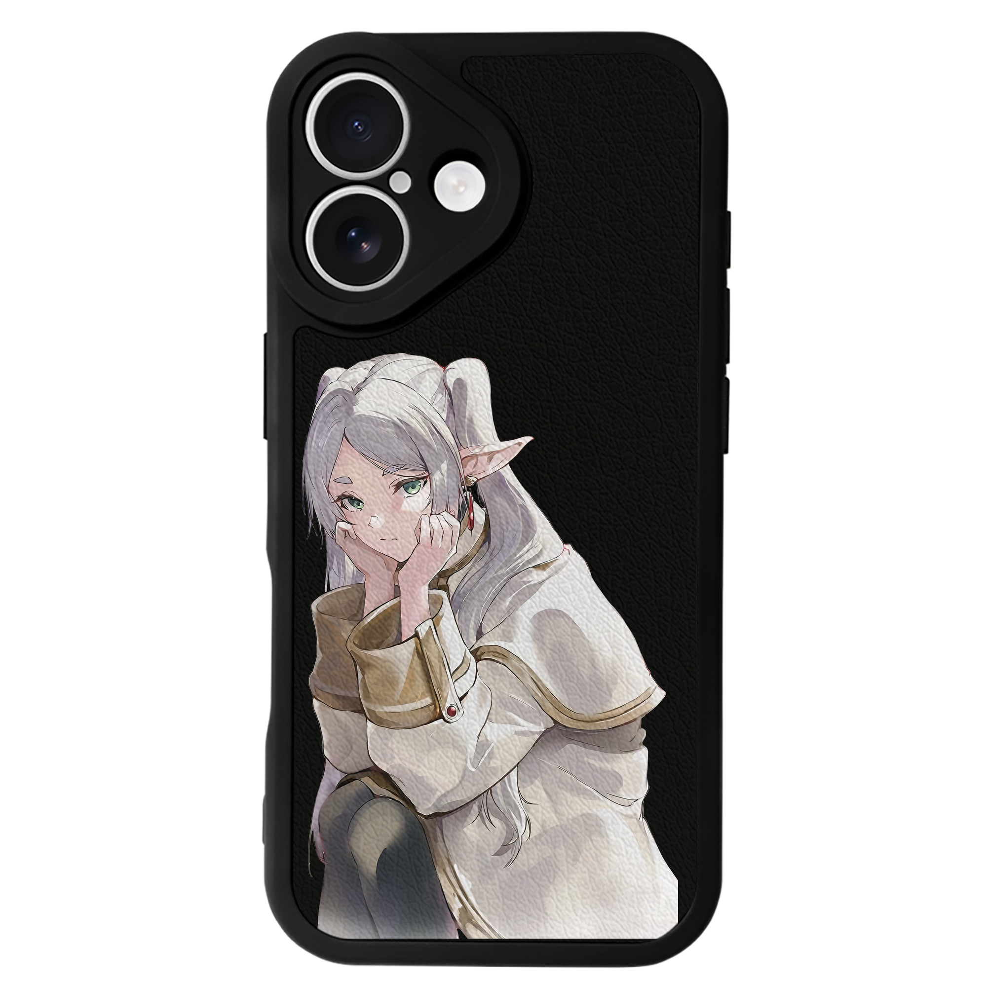 （画像用） 葬送のフリーレン Frieren 【iPhone 16シリーズ対応】シリコンスマホケース（レザー調） 材質：シリコン